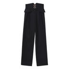 Ouji Fashion Black Pants Prince Style Boyish Elegant Daily Long Trousers