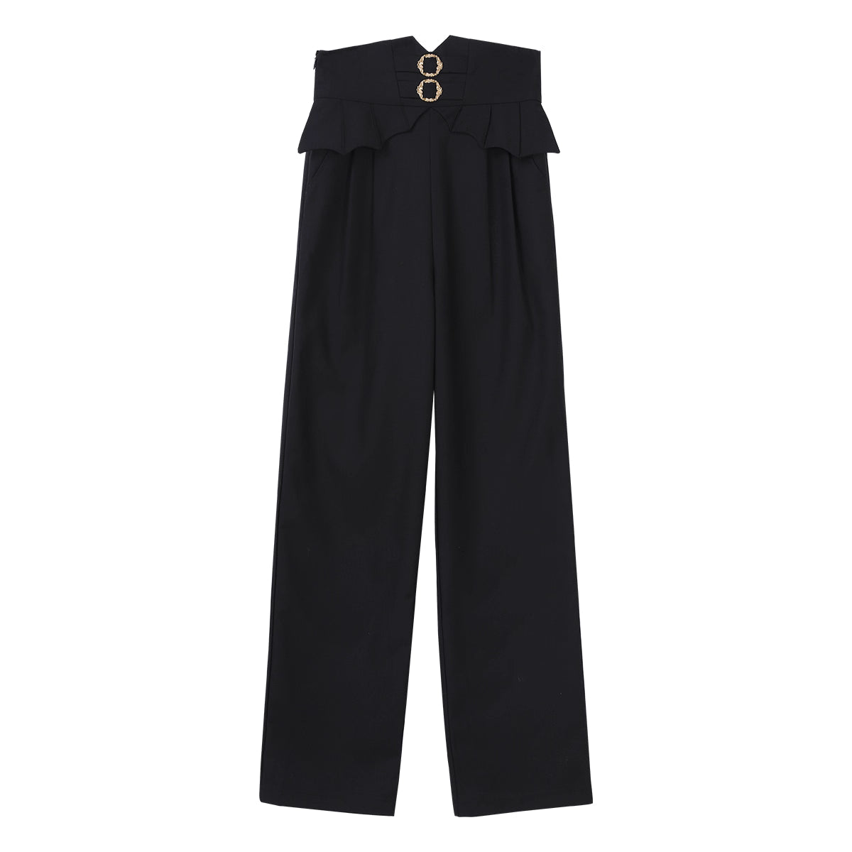 Ouji Fashion Black Pants Prince Style Boyish Elegant Daily Long Trousers