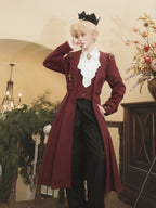 Ouji Fashion Black Pants Dracula Legend Medieval Prince Autumn Winter Trousers