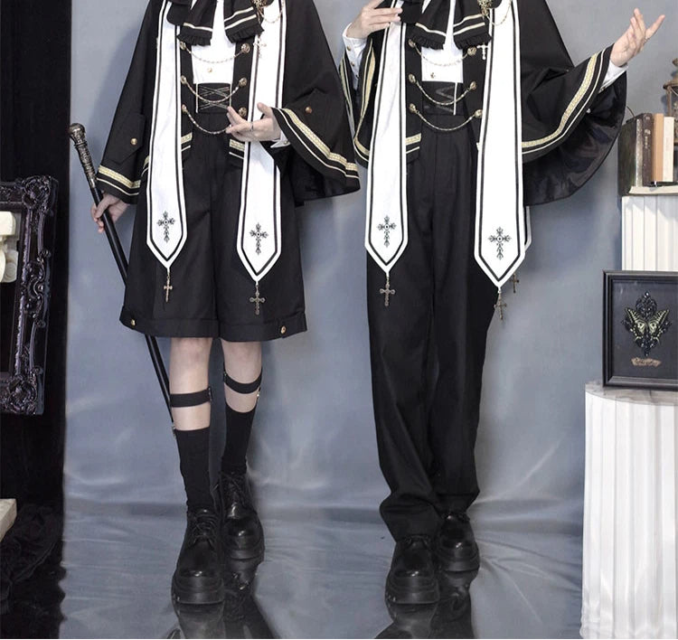 Original Zong Jin Zhi Sen Ouji Prince Lolita Outfit Retro British Noble Cape Suit