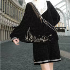 Ouji Lolita Fashion Black Set Gothic Academic Prince Style Ensemble