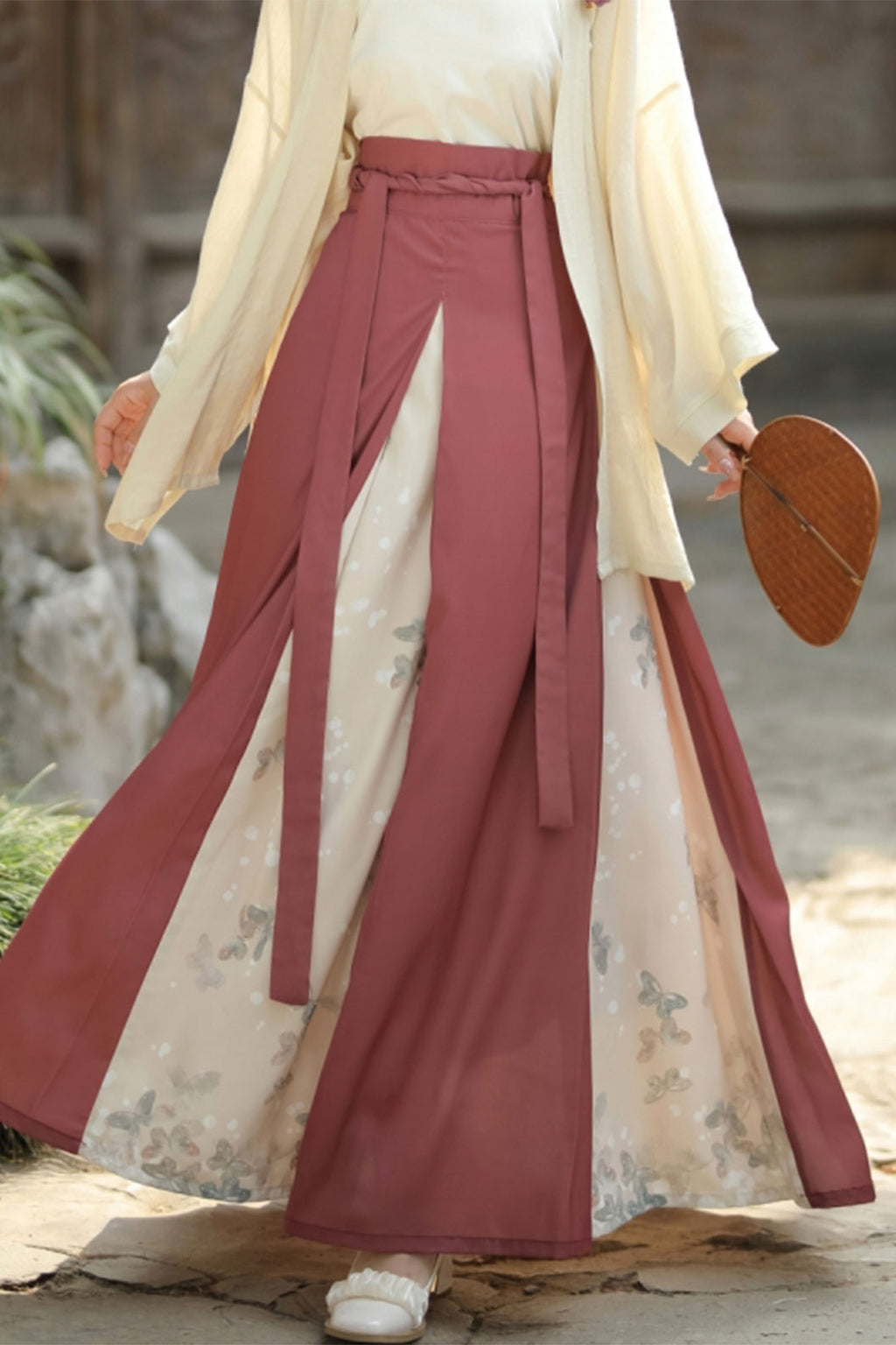Modern Hanfu  Three-pleated Skirt for Daily Hanfu
