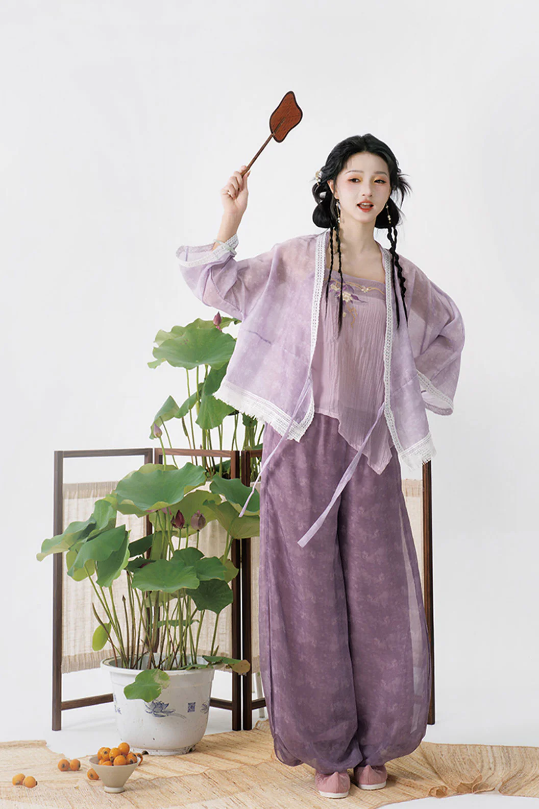 Modern Hanfu  3 Colors and Lantern Pants for Daily Commuting