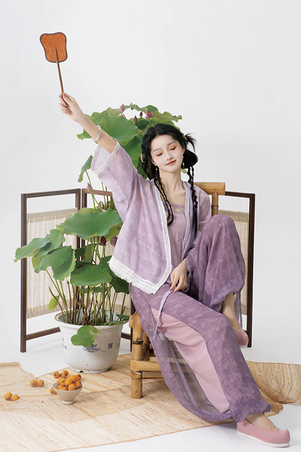 Modern Hanfu  3 Colors and Lantern Pants for Daily Commuting