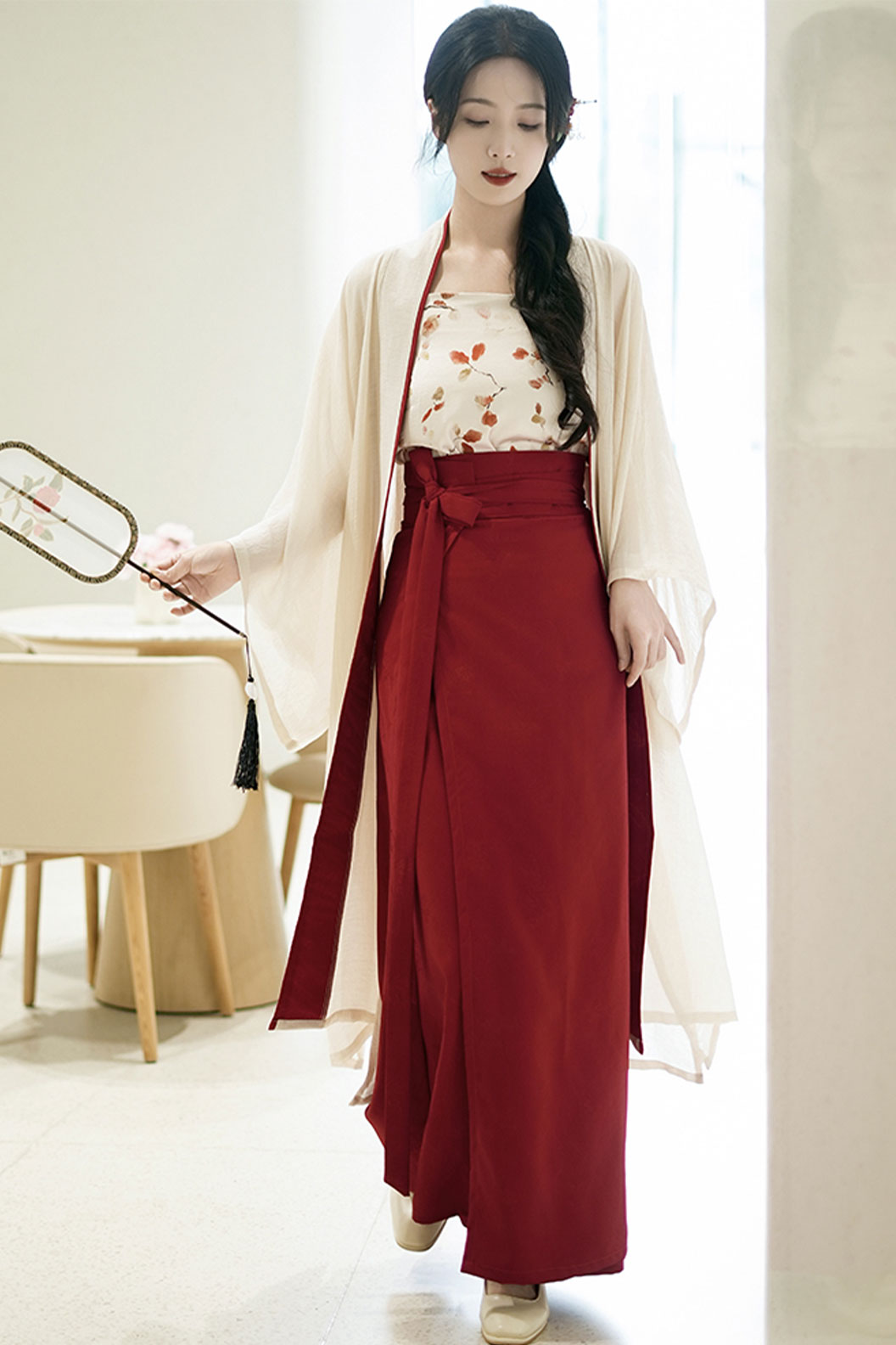 Modern Hanfu Circle Skirt for Daily Commute Chinese Fashion