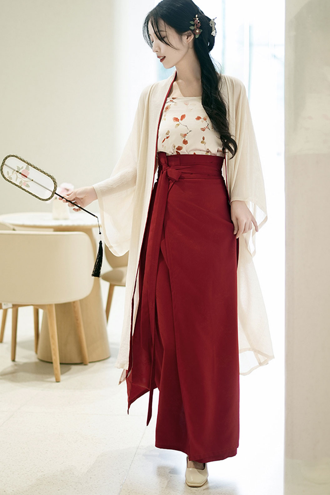 Modern Hanfu Circle Skirt for Daily Commute Chinese Fashion
