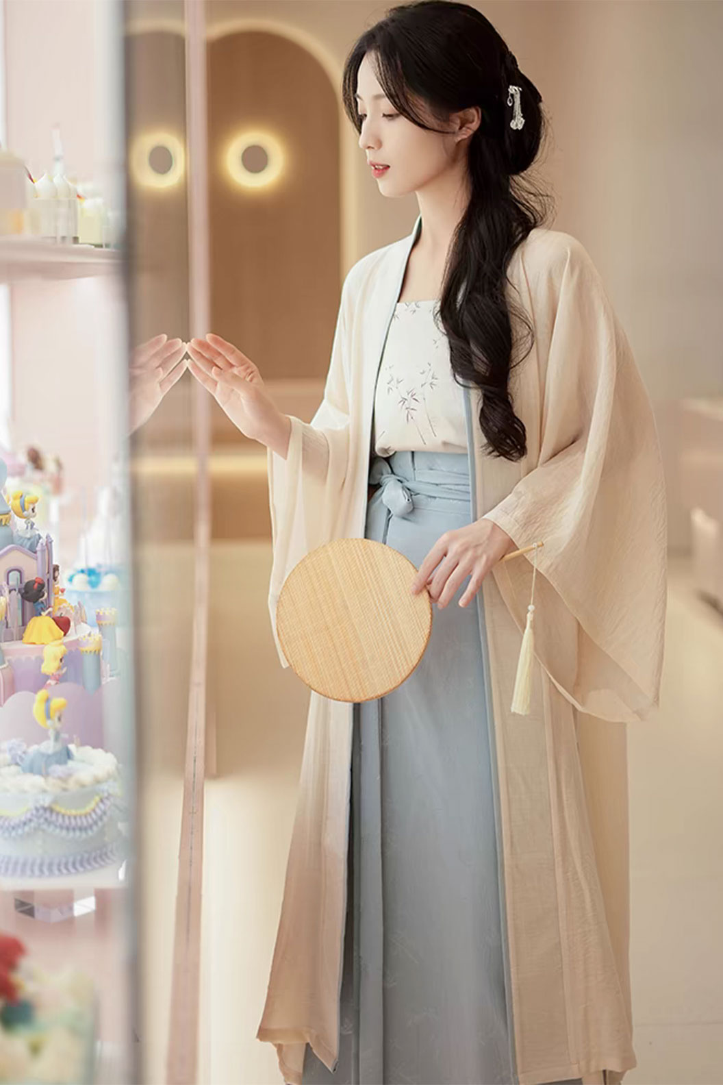 Modern Hanfu Circle Skirt for Daily Commute Chinese Fashion