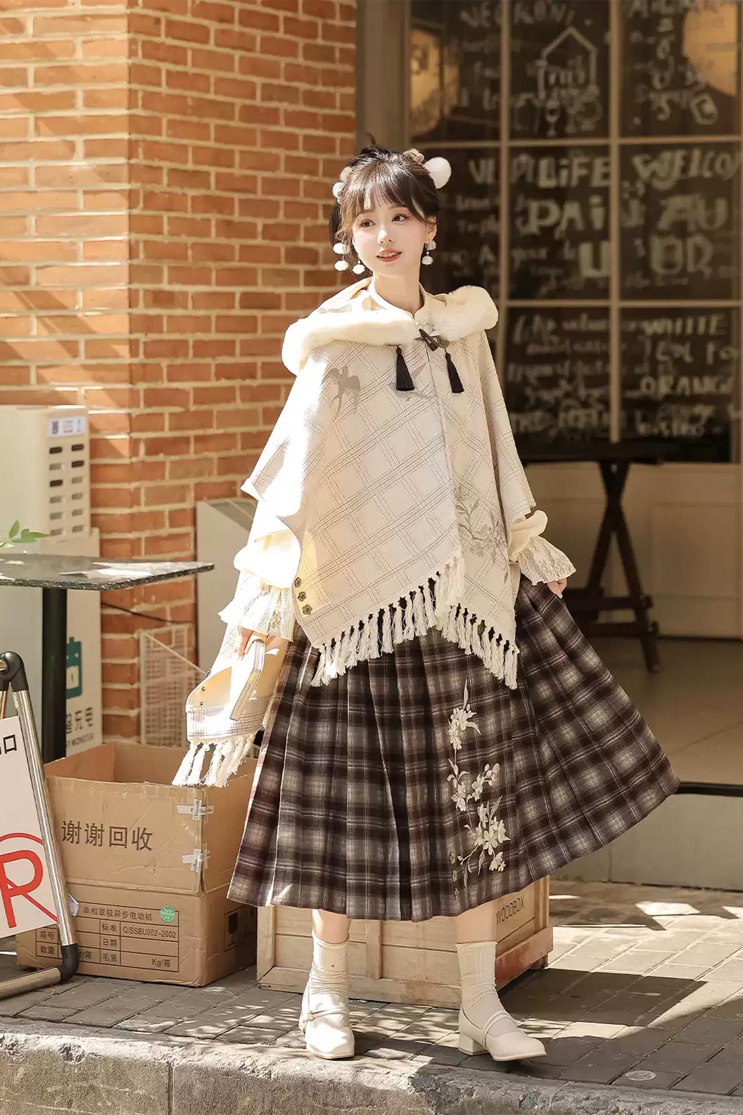 Modern Hanfu clothing Guofeng Banqun Qiudong Set Hanfu dress