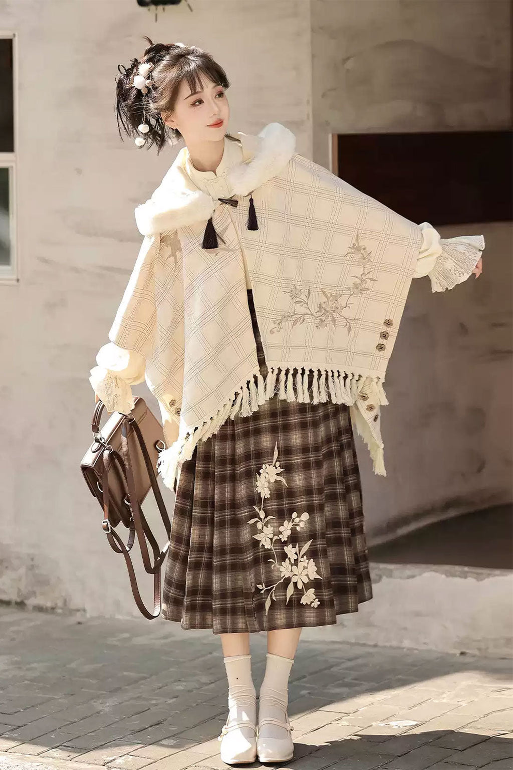 Modern Hanfu clothing Guofeng Banqun Qiudong Set Hanfu dress