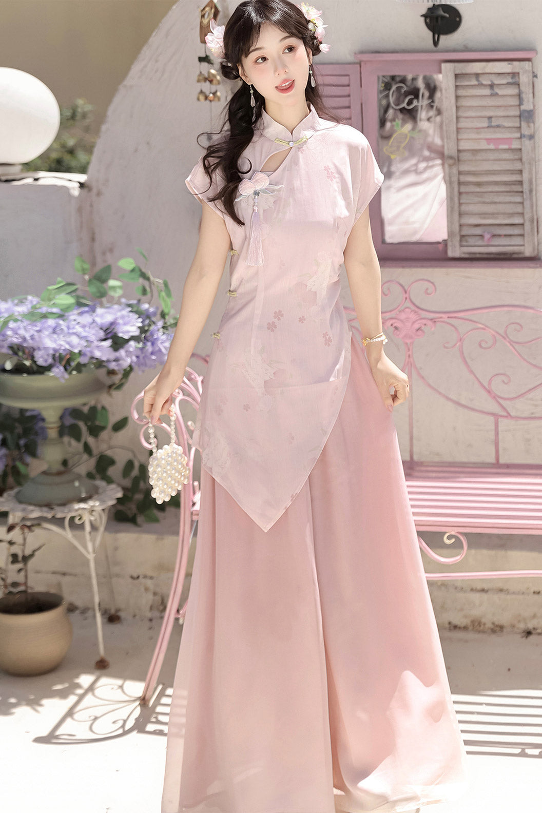 Modern Hanfu clothing Guofeng Dress Pink Hanfu dress