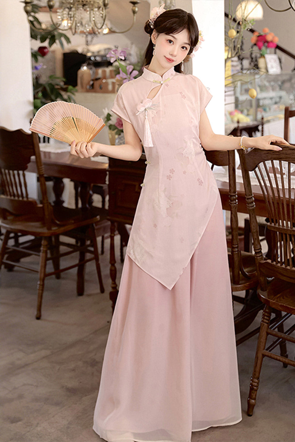 Modern Hanfu clothing Guofeng Dress Pink Hanfu dress