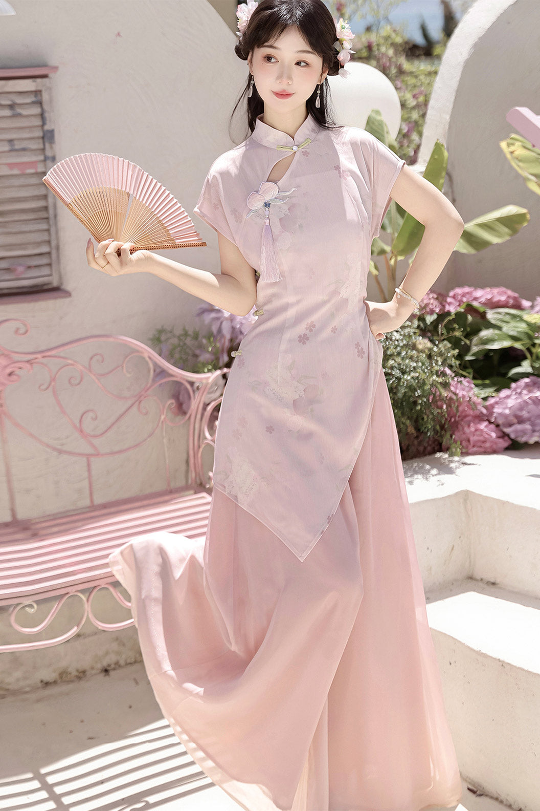 Modern Hanfu clothing Guofeng Dress Pink Hanfu dress