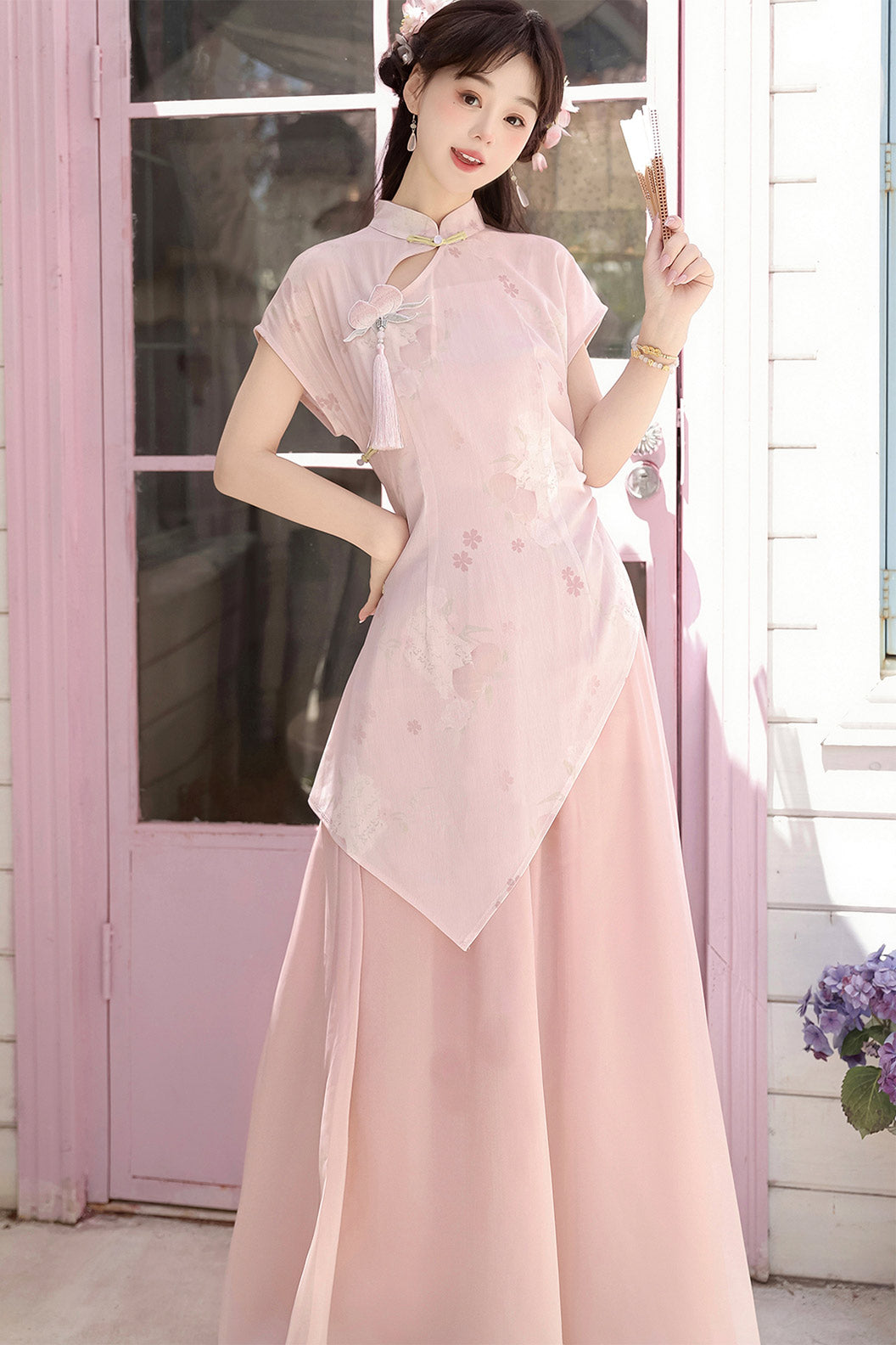 Modern Hanfu clothing Guofeng Dress Pink Hanfu dress