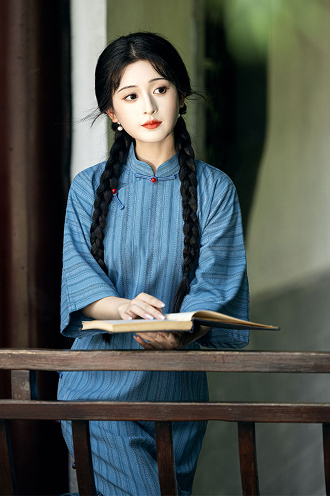 Modern Hanfu Red Qipao Dress Chinese Style