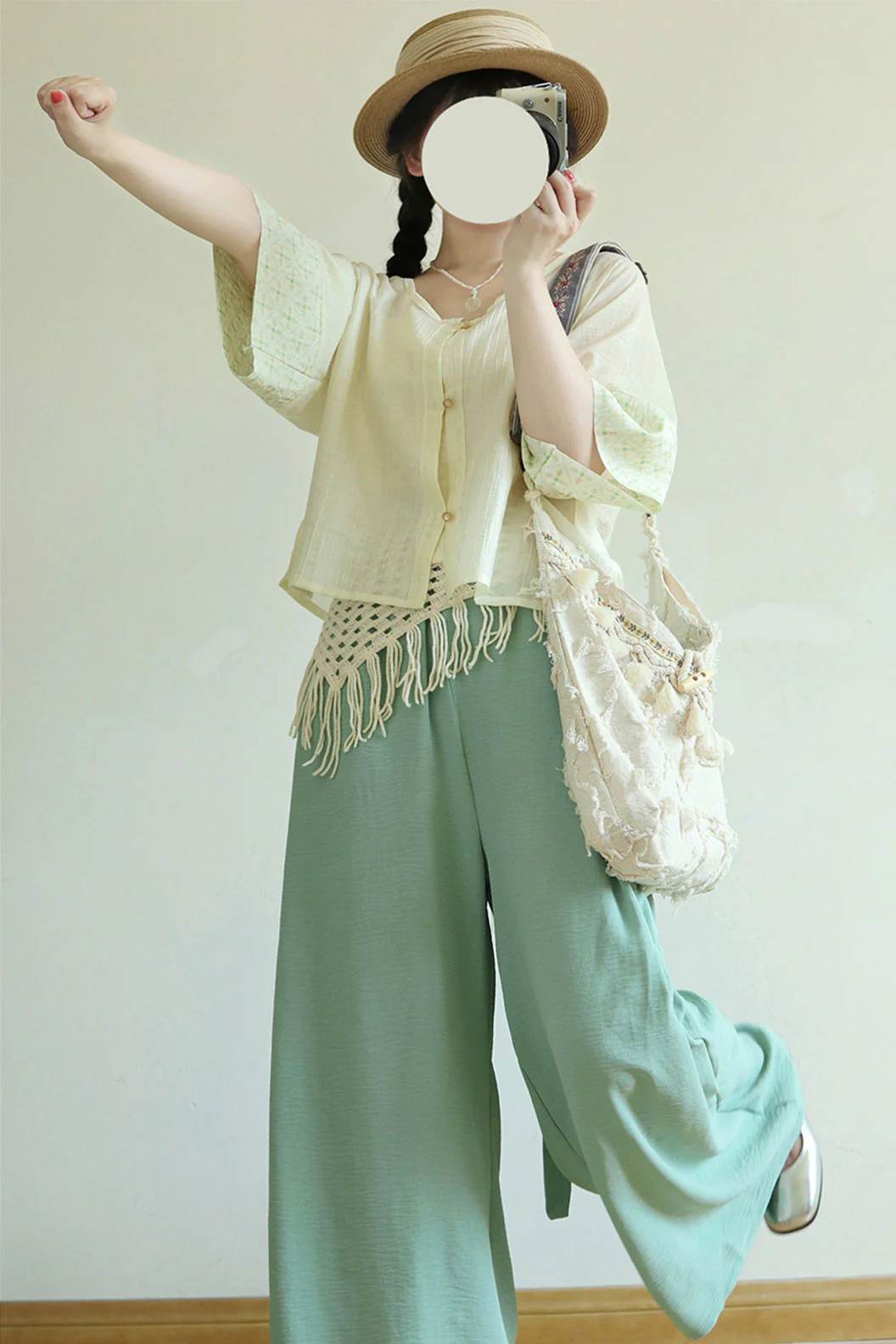 Modern Hanfu Chinese Style Two-piece Set for Daily Wear