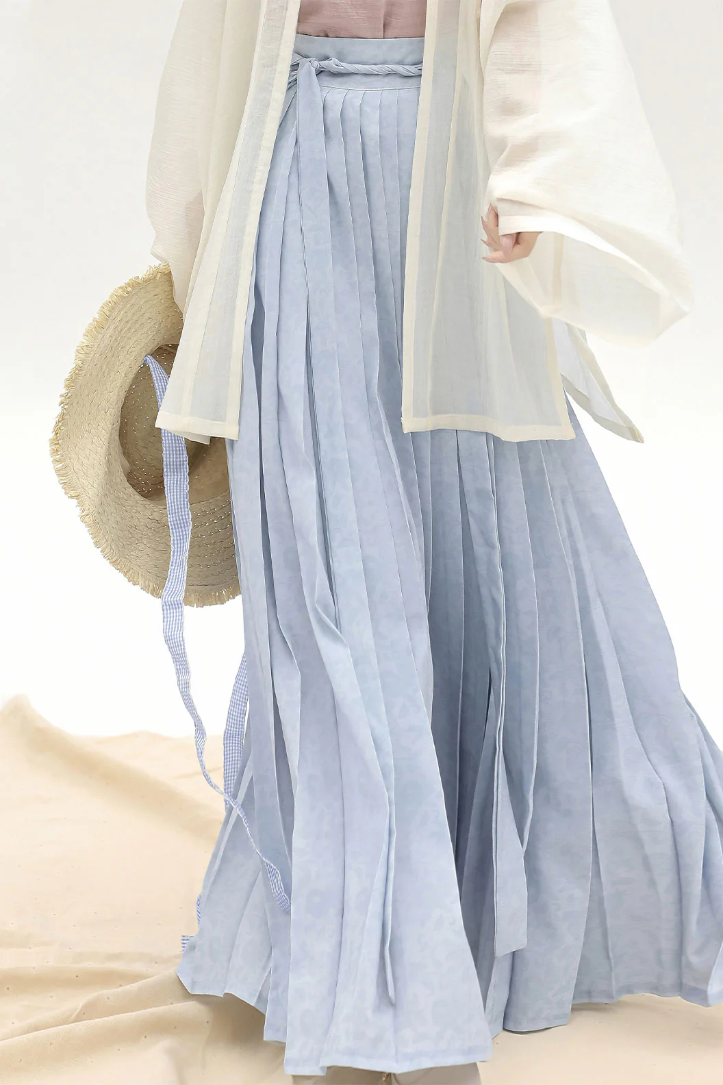 Modern Hanfu with Long Gown withTencel Camisol Chinese style