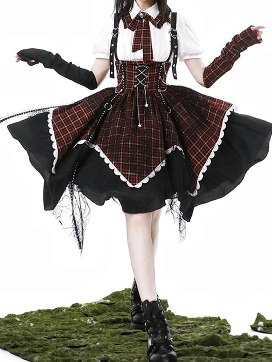Ouji Fashion Lolita Sweet Hottie Abi Wind Black Dress Vintage Elegant Cute Prince Style Outfit