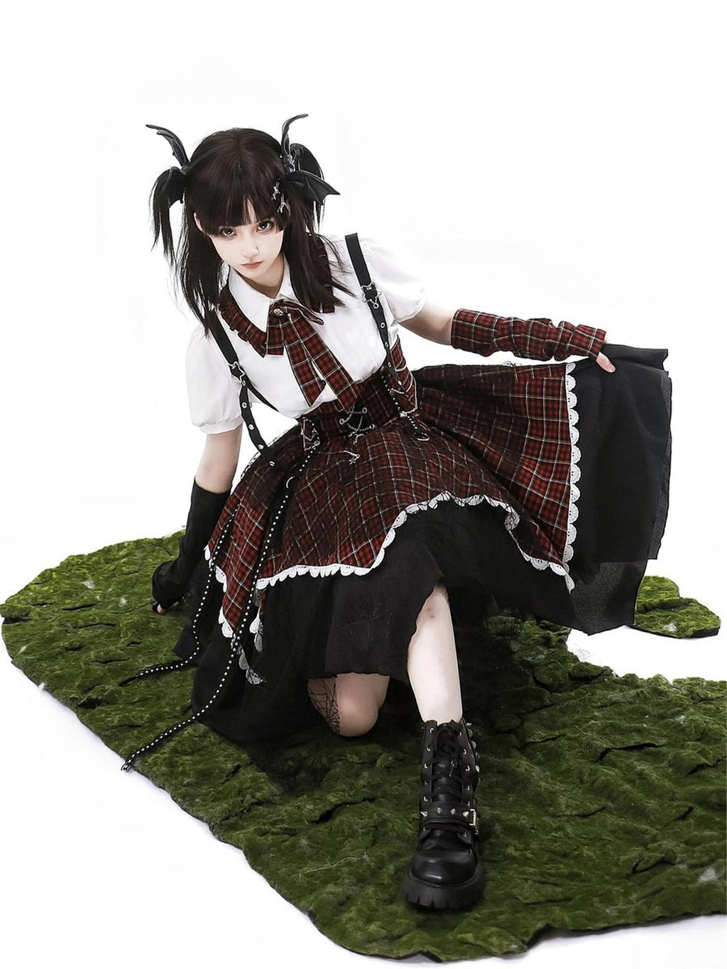 Ouji Fashion Lolita Sweet Hottie Abi Wind Black Dress Vintage Elegant Cute Prince Style Outfit