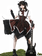 Ouji Fashion Lolita Sweet Hottie Abi Wind Black Dress Vintage Elegant Cute Prince Style Outfit